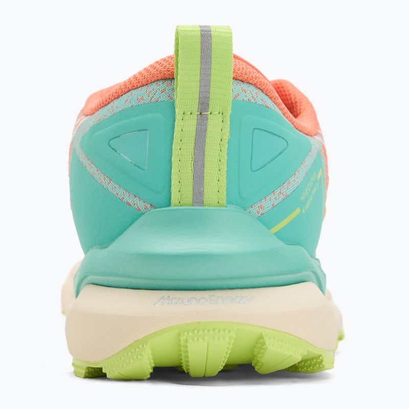 Női futócipő Mizuno Wave Daichi 9 friss lazac/fehér/csúcs zöld 6