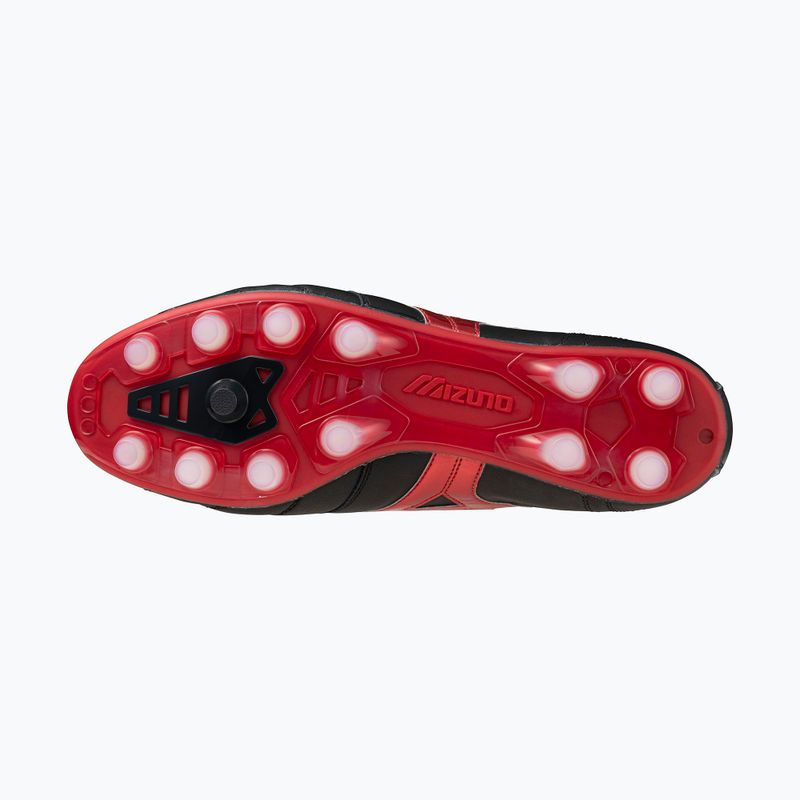 Férfi Mizuno Morelia II Elite FG futballcipő fekete/morelia 40. piros/fekete homok 11