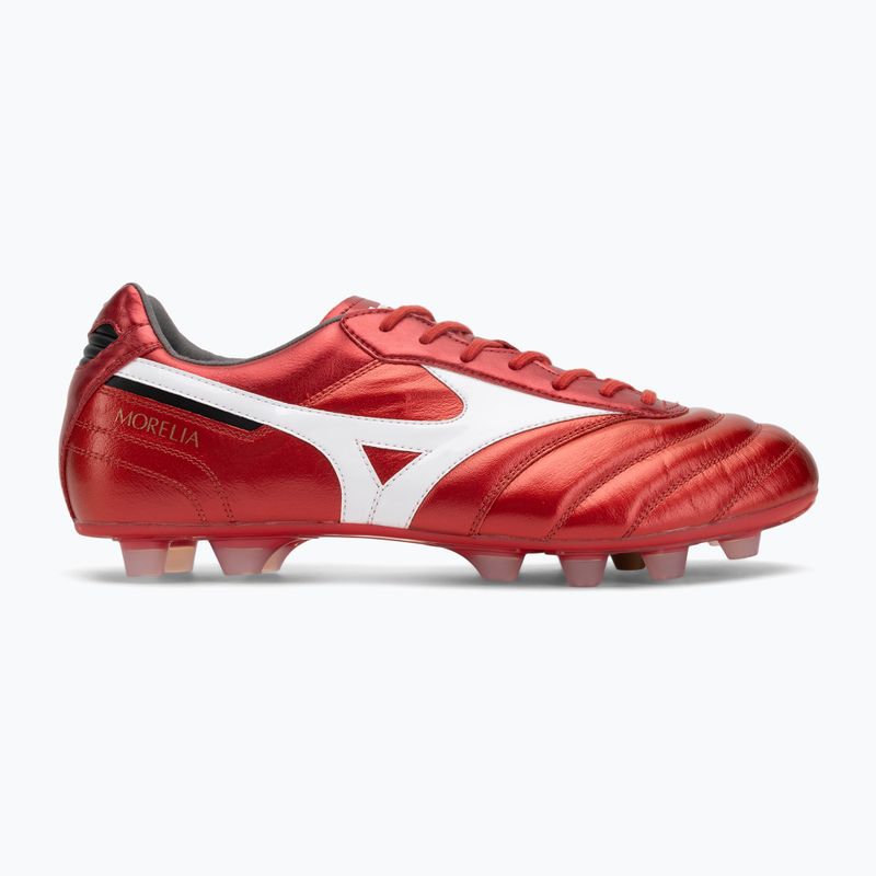 Mizuno Morelia II Elite FG férfi futballcipő 40. piros/fehér/fekete 2