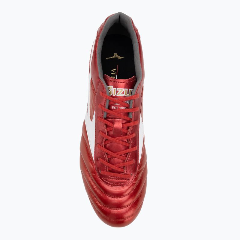 Mizuno Morelia II Elite FG férfi futballcipő 40. piros/fehér/fekete 5
