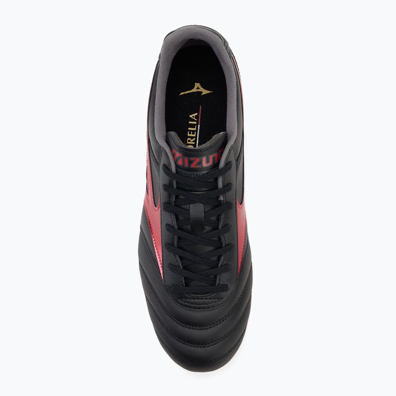 Férfi Mizuno Morelia II Pro FG futballcipő fekete/morelia 40. vörös/fekete homok 5