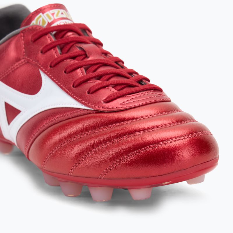 Mizuno Morelia II Pro FG férfi futballcipő 40. piros/fehér/fekete 7