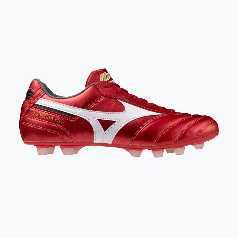 Mizuno Morelia II Pro FG férfi futballcipő 40. piros/fehér/fekete