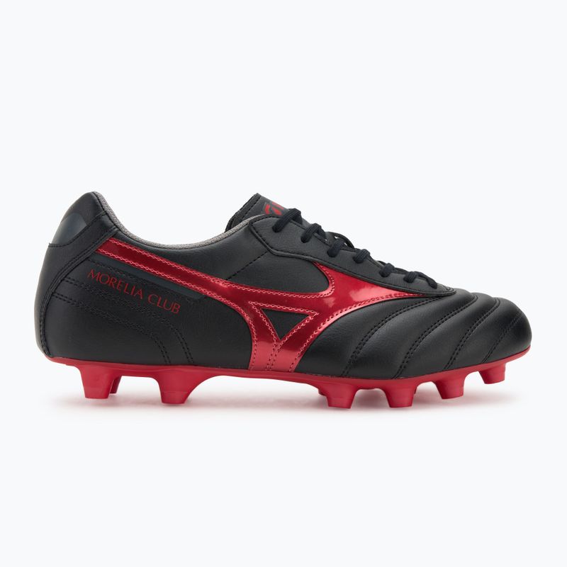 Mizuno Morelia II Club FG futballcipő fekete/morelia 40. piros/fekete homok 2
