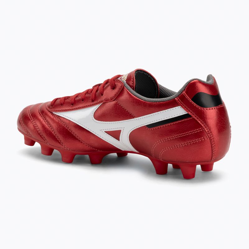 Mizuno Morelia II Club FG labdarúgócipő 40. piros/fehér/fekete 3