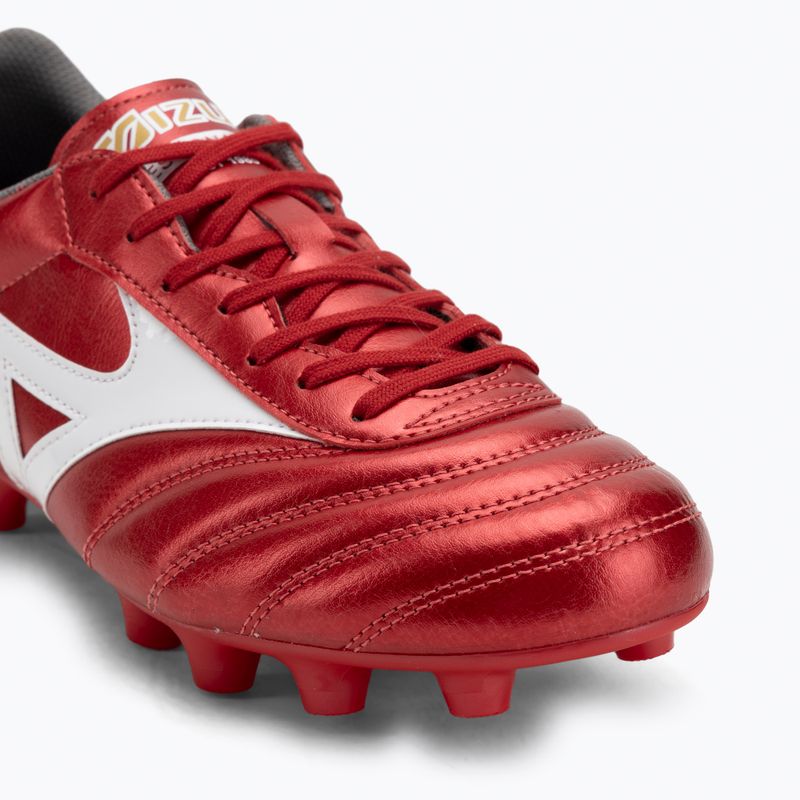 Mizuno Morelia II Club FG labdarúgócipő 40. piros/fehér/fekete 7