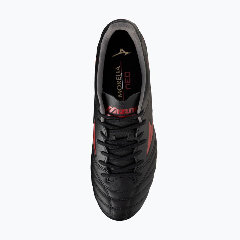 Férfi Mizuno Morelia Neo IV Pro MD labdarúgócipő fekete/morelia 40. piros/fekete 12