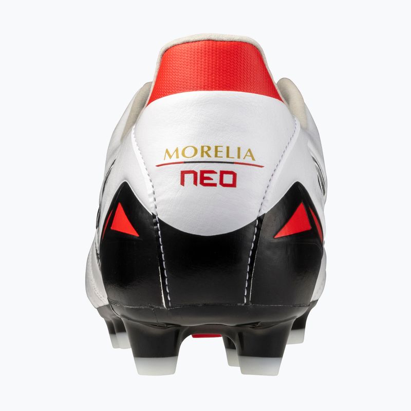 Férfi focicipő Mizuno Morelia Neo IV Pro MD white/black/chinese red 10