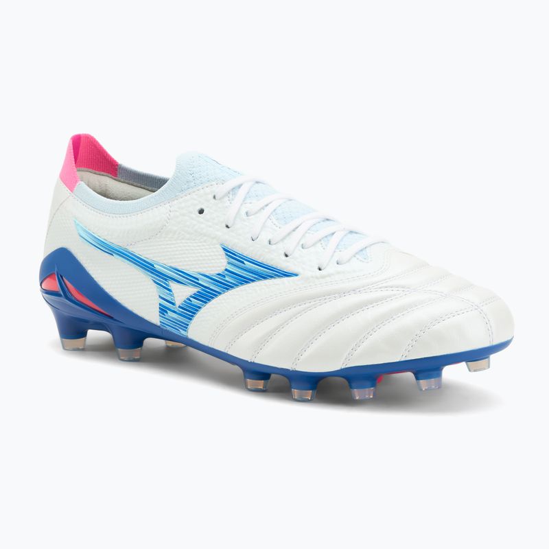 Férfi focicipő Mizuno Morelia Neo IV β Japan Md white/tanager turquoise/pink tetra