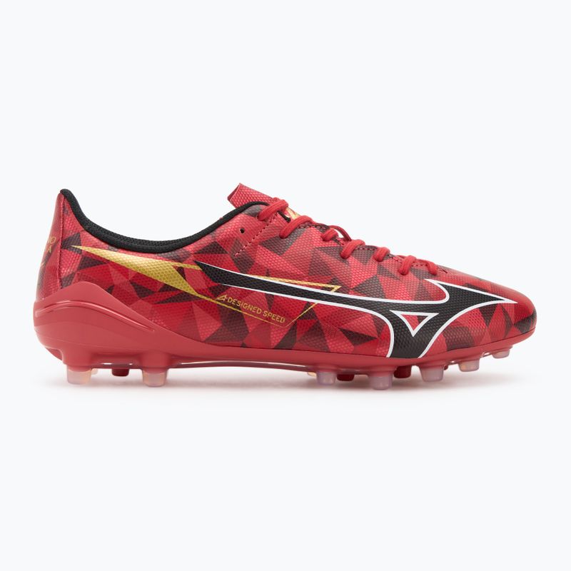 Mizuno Alpha II Select AG morelia 40. piros/fekete/arany futballcipő 2