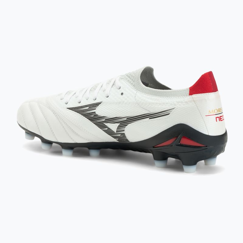 Férfi focicipő Mizuno Morelia Neo IV Β Elite MD White/Black/Chinese Red 3
