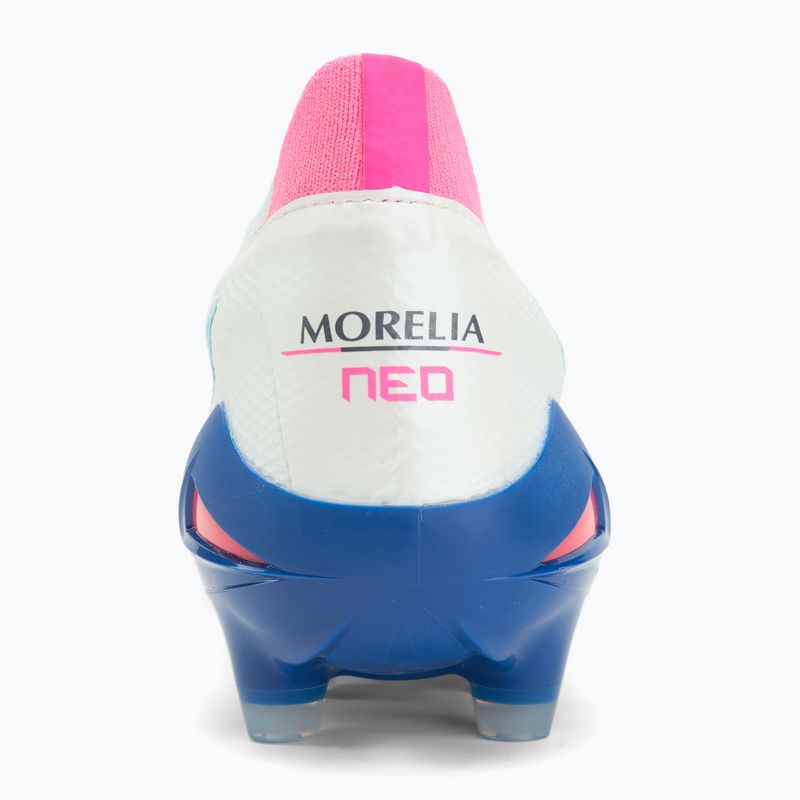Férfi focicipők Mizuno Morelia Neo IV Β Elite MD white/tanager turquoise/pink tetra 6