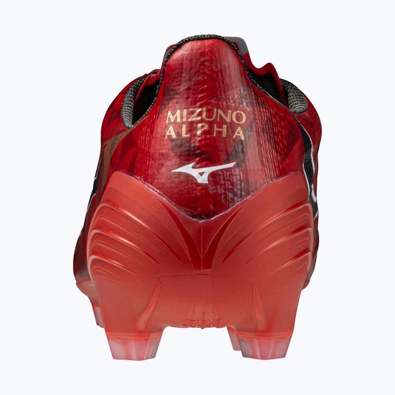 Mizuno férfi futballcipő α II Elite Md morelia 40. piros/fekete/arany 3
