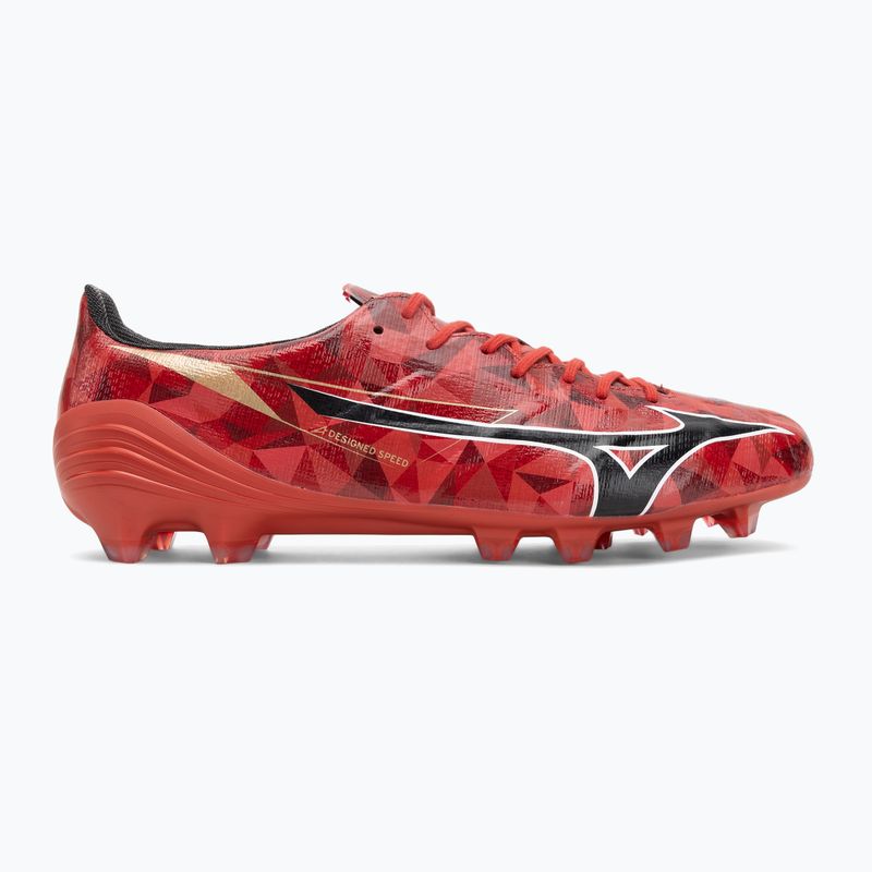 Mizuno férfi futballcipő α II Elite Md morelia 40. piros/fekete/arany 2