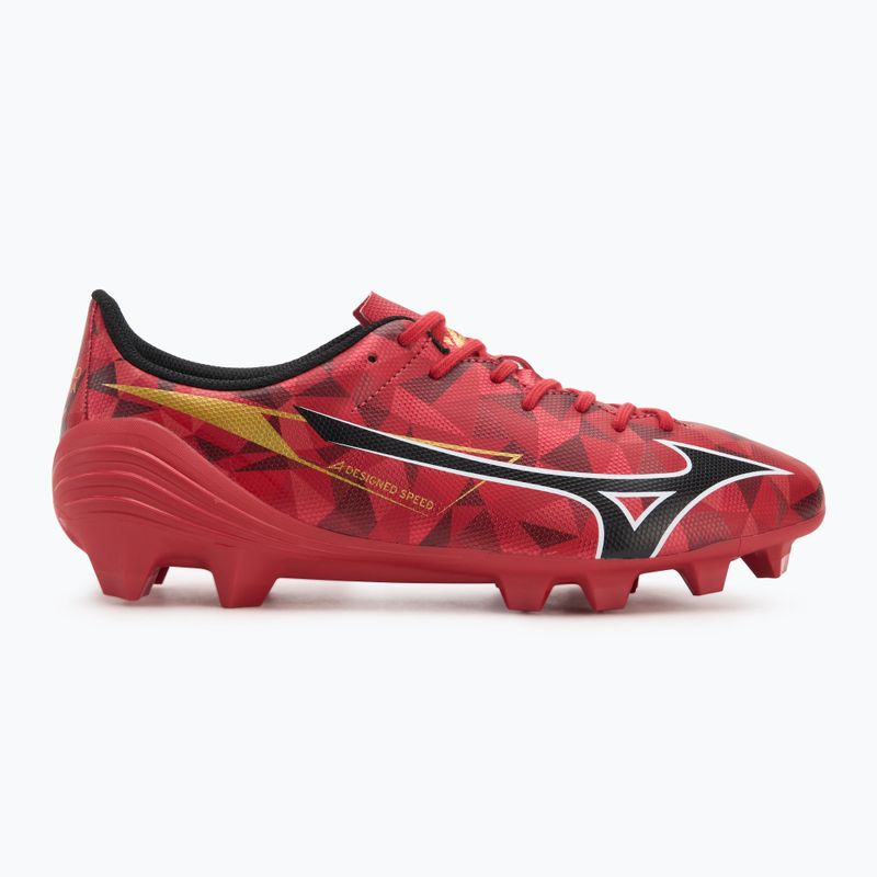 Mizuno α II Select Md morelia 40. piros/fekete/arany futballcipő 2