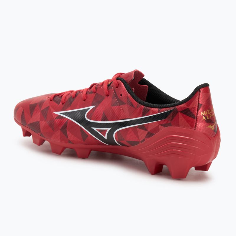 Mizuno α II Select Md morelia 40. piros/fekete/arany futballcipő 3