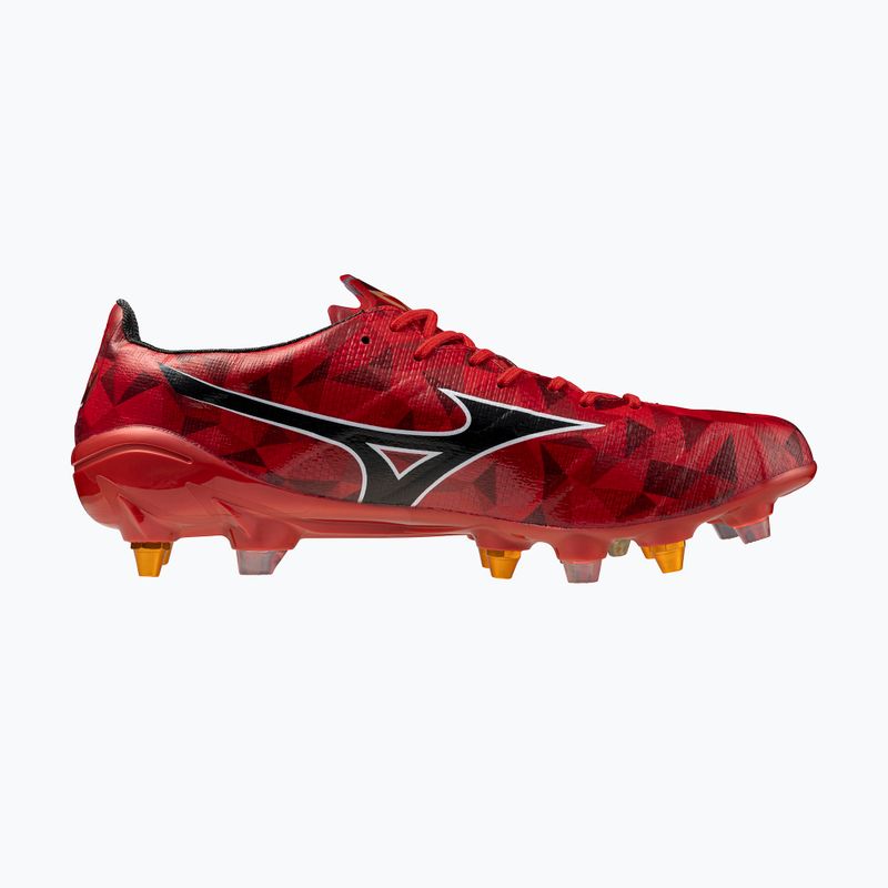 Férfi futball cipő Mizuno α II Japan Mix sárgabarack 40. piros/fekete/arany 2