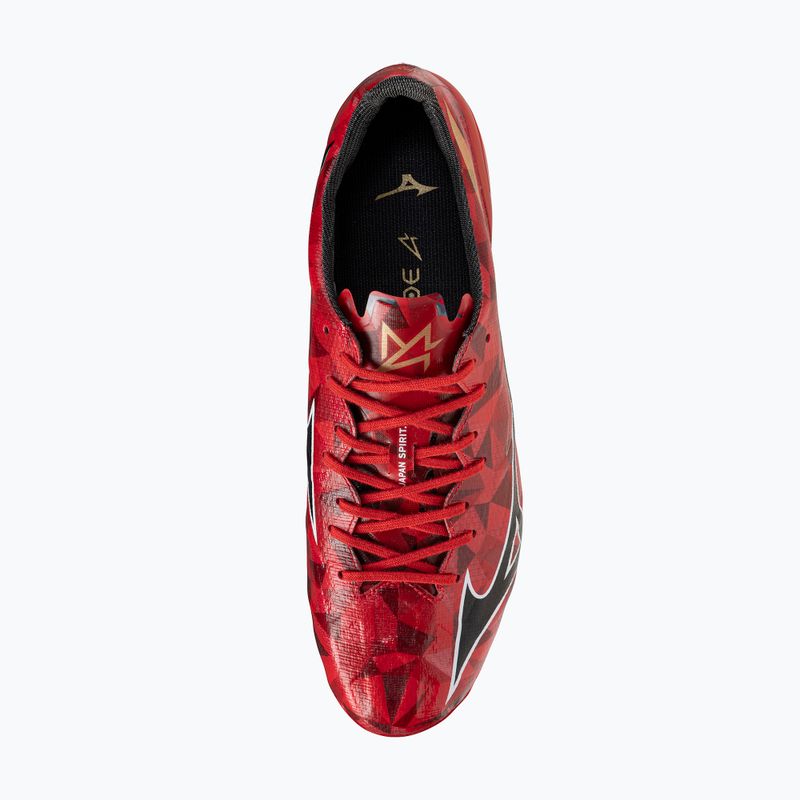 Férfi futball cipő Mizuno α II Japan Mix sárgabarack 40. piros/fekete/arany 5