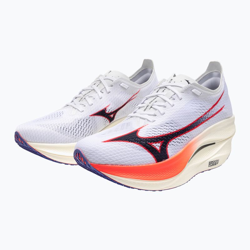 Mizuno Wave Rebellion Pro 3 futócipő fehér/baritonkék/tüzes kora 8