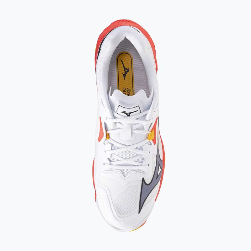 Mizuno Wave Lightning Z8 fehér/tüzes korall 2/citrus röplabdacipő 12