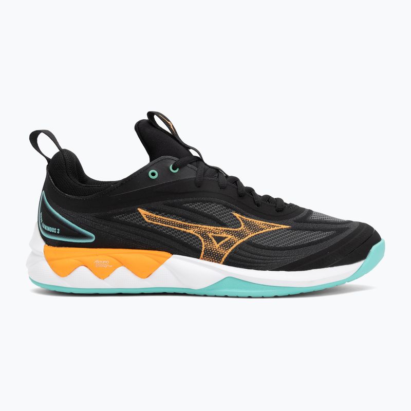 Mizuno Wave Luminous 3 röplabda cipő fekete/angol/jégzöld 2