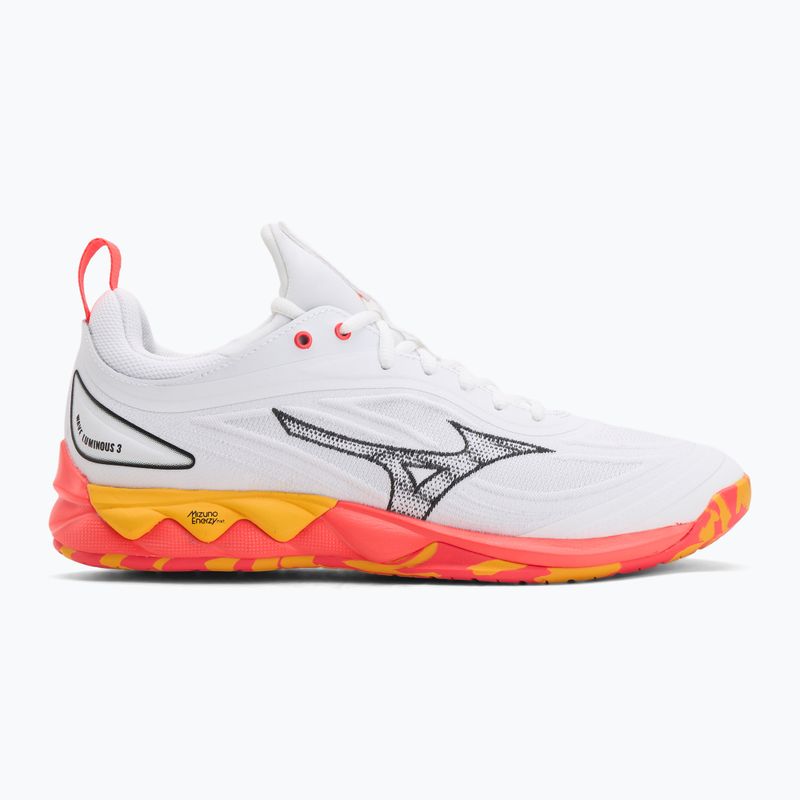 Mizuno Wave Luminous 3 fehér/tüzes korall 2/citrus röplabdacipő 2