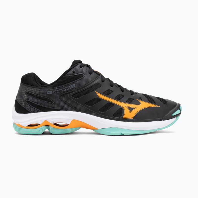 Mizuno Wave Voltage 2 röplabda cipő fekete/angol/jégzöld 2
