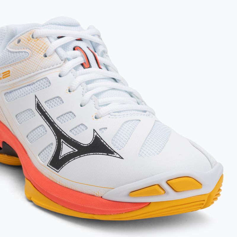 Röplabda cipő Mizuno Wave Voltage 2 fehér/tűzkorall 2/citrus 7