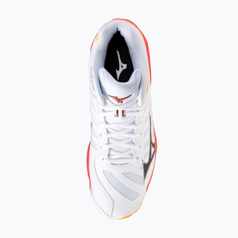 Röplabda cipő Mizuno Wave Voltage 2 Mid fehér/tüzes korall 2/citrus 5