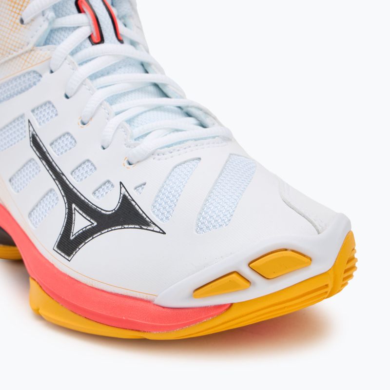 Röplabda cipő Mizuno Wave Voltage 2 Mid fehér/tüzes korall 2/citrus 7