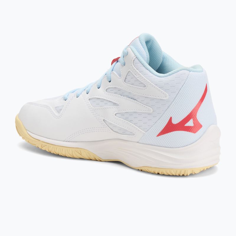 Női röplabda cipő Mizuno Thunder Blade Z Mid fehér/calypso coral/pale banán 3
