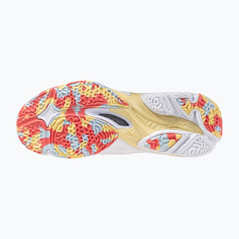Női röplabda cipő Mizuno Wave Lightning Z8 fehér/calypso coral/pale banán 4