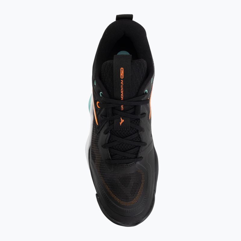 Röplabda cipő Mizuno Wave Momentum Elite black/tangelo/ice green 5