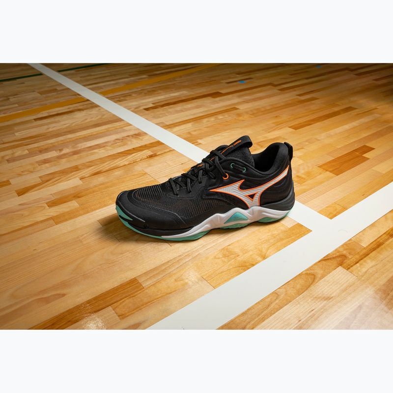 Röplabda cipő Mizuno Wave Momentum Elite black/tangelo/ice green 9
