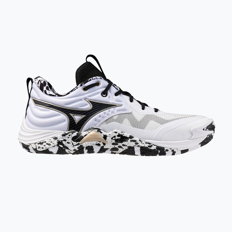 Röplabdacipő Mizuno Wave Momentum Elite white/black/ge gold 8