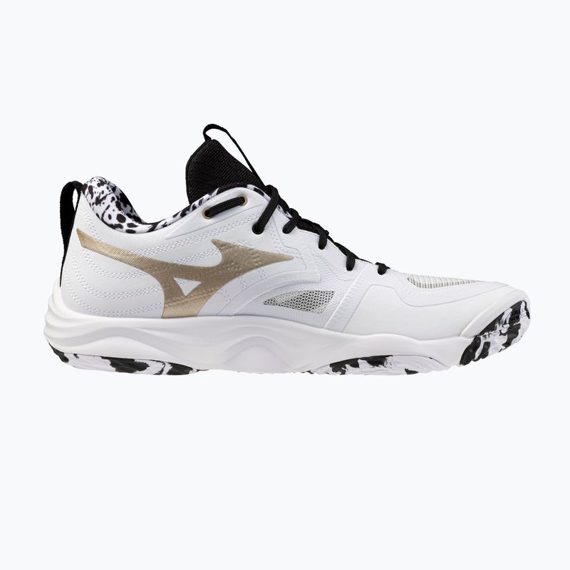 Röplabdacipő Mizuno Wave Momentum Elite white/black/ge gold 9