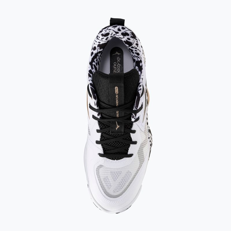 Röplabdacipő Mizuno Wave Momentum Elite white/black/ge gold 12