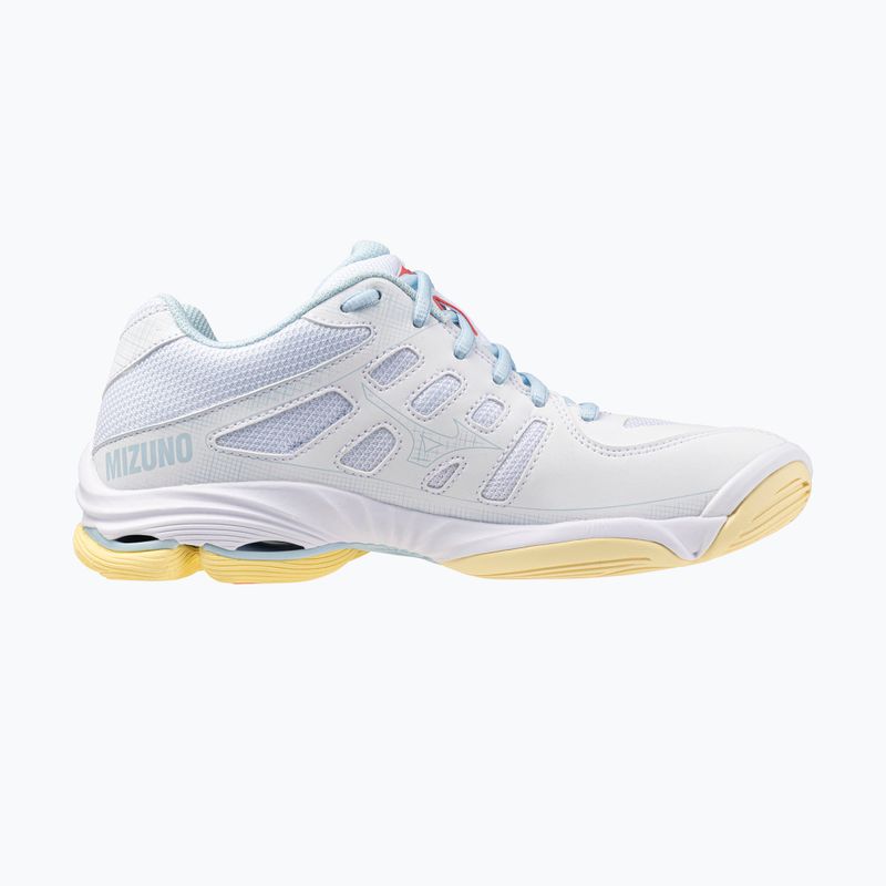 Női röplabda cipő Mizuno Wave Voltage 2 fehér/calypso coral/pale banán 2