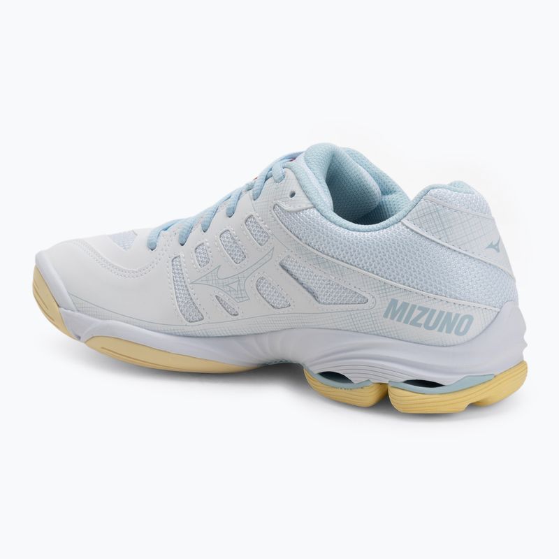 Női röplabda cipő Mizuno Wave Voltage 2 fehér/calypso coral/pale banán 3