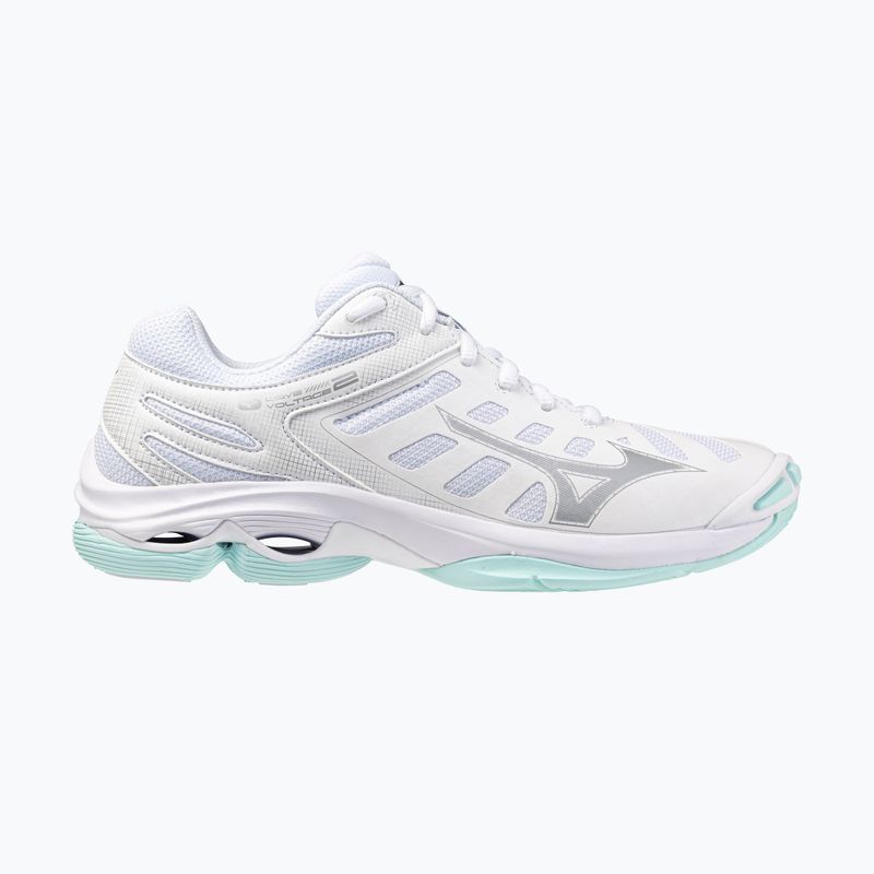 Női röplabdacipő Mizuno Wave Voltage 2 white/blue tint 8