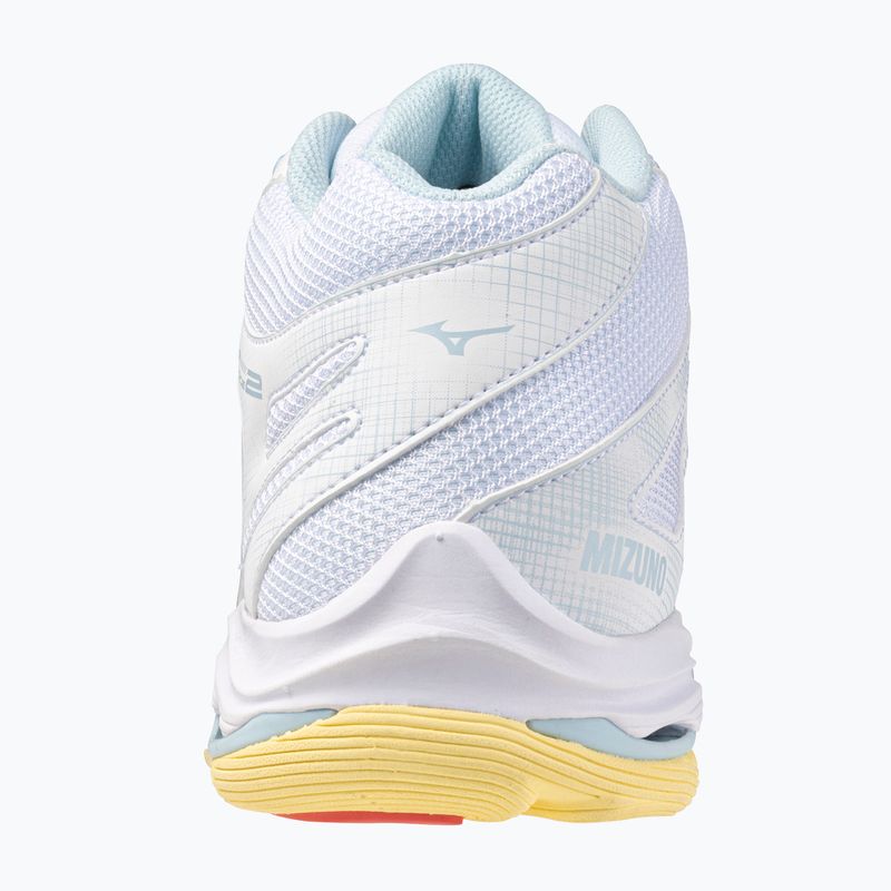 Női röplabda cipő Mizuno Wave Voltage 2 Mid fehér/calypso coral/pale banán 3