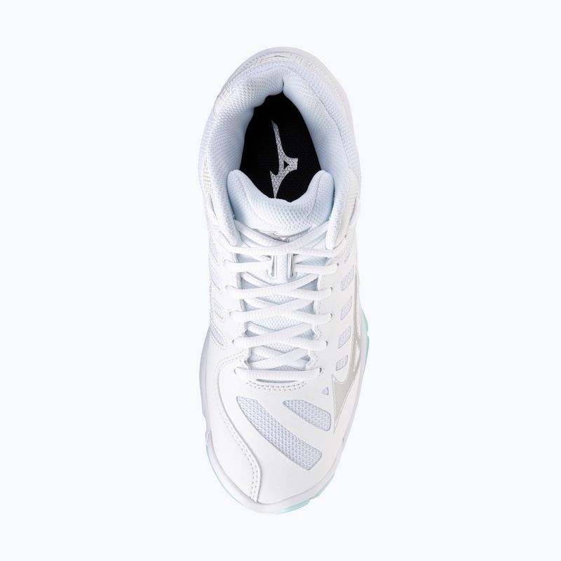 Női röplabdacipő Mizuno Wave Voltage 2 Mid White/Blue Tint 5