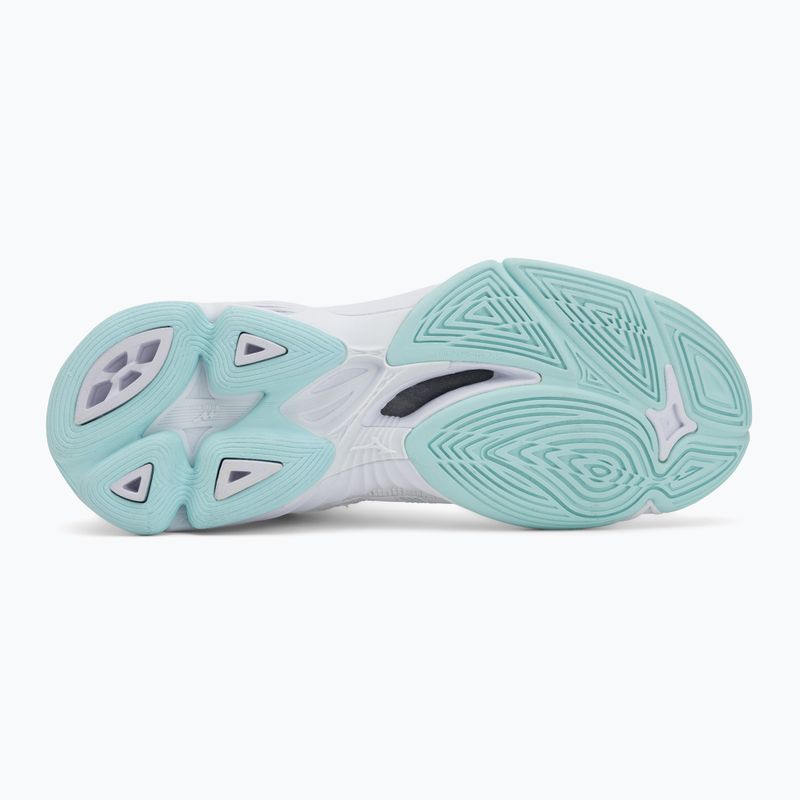 Női röplabdacipő Mizuno Wave Voltage 2 Mid White/Blue Tint 4