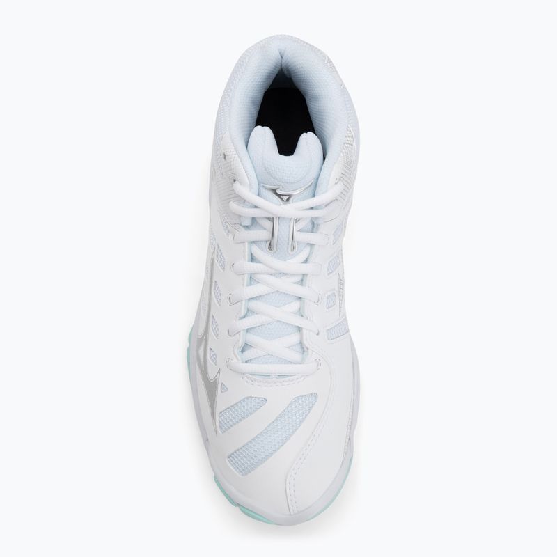 Női röplabdacipő Mizuno Wave Voltage 2 Mid White/Blue Tint 5