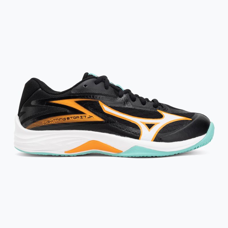 Gyermek röplabda cipő Mizuno Lightning Star Z7 fekete/angol/jégzöld 2