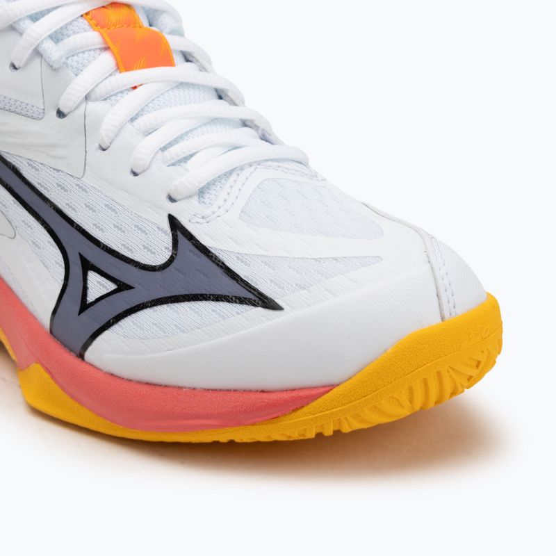 Mizuno Lightning Star Z7 fehér/tüzes korall 2/citrus gyerek röplabdacipő 7
