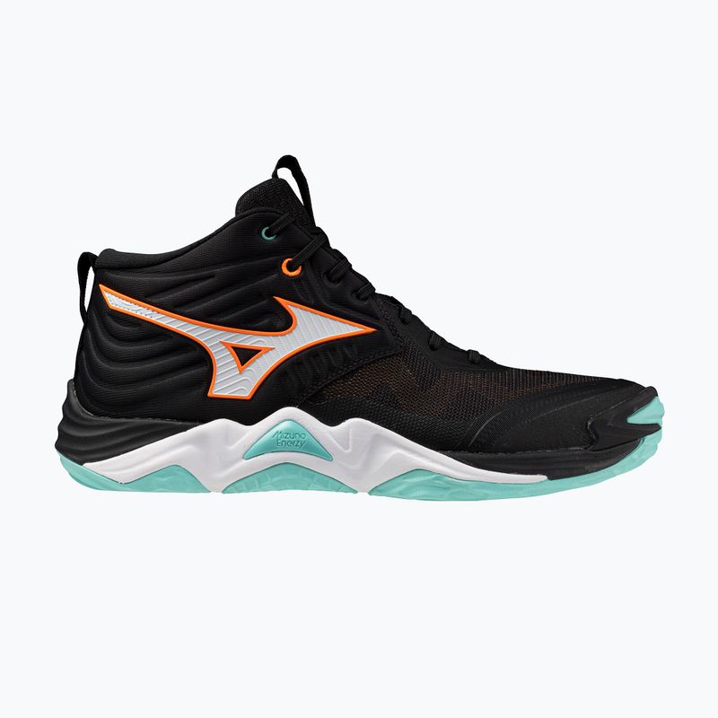 Röplabda cipő Mizuno Wave Momentum Elite Mid fekete/angol/jégzöld 8