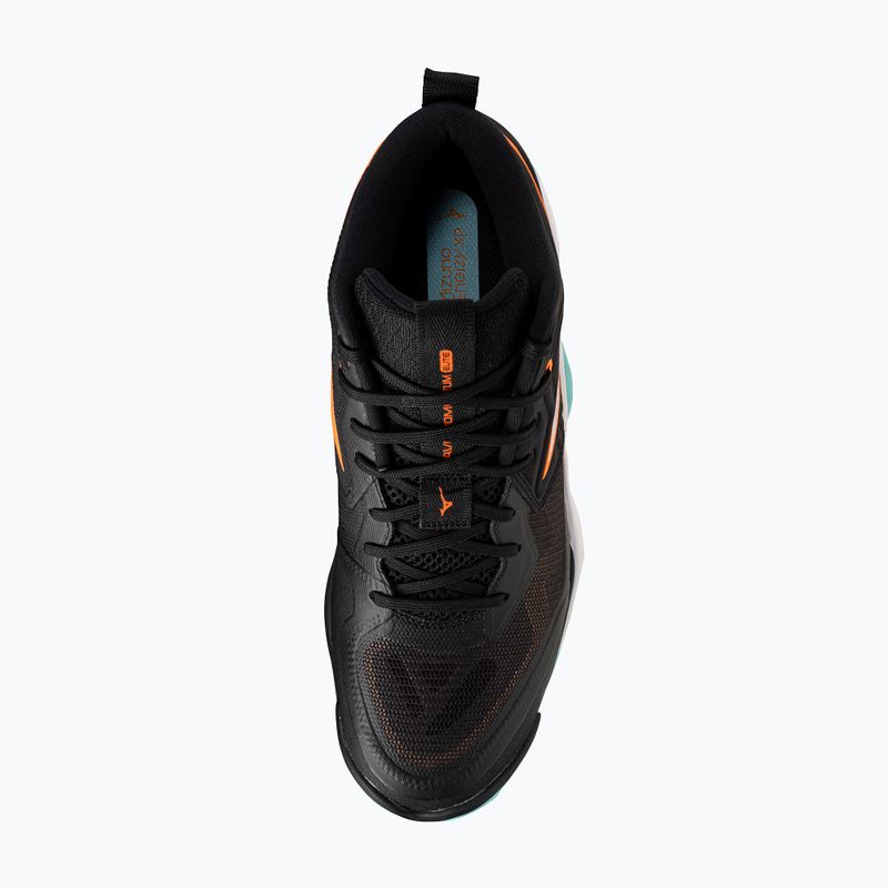 Röplabda cipő Mizuno Wave Momentum Elite Mid fekete/angol/jégzöld 12