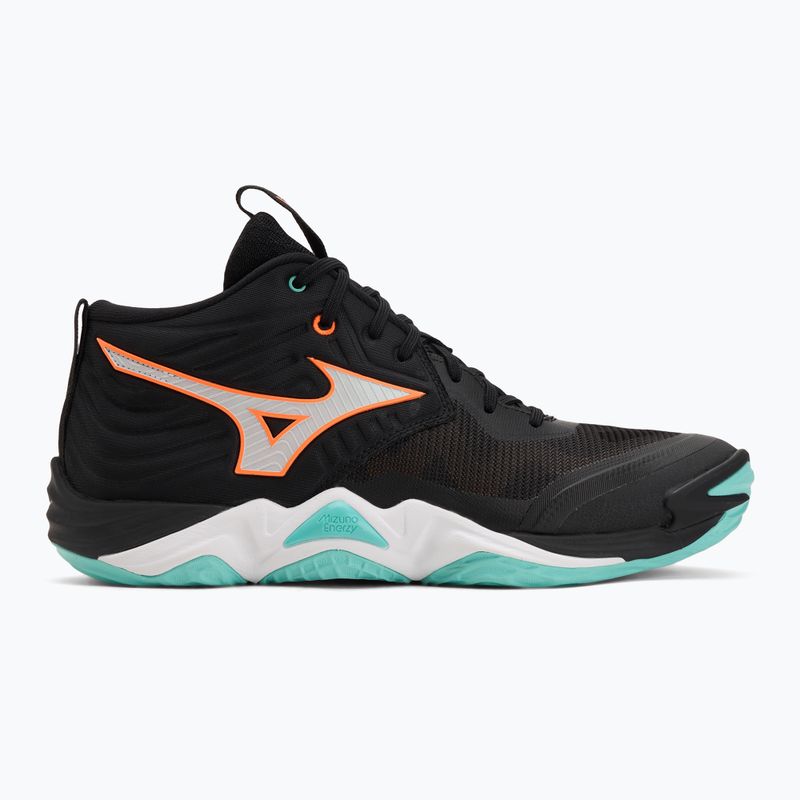 Röplabda cipő Mizuno Wave Momentum Elite Mid fekete/angol/jégzöld 2
