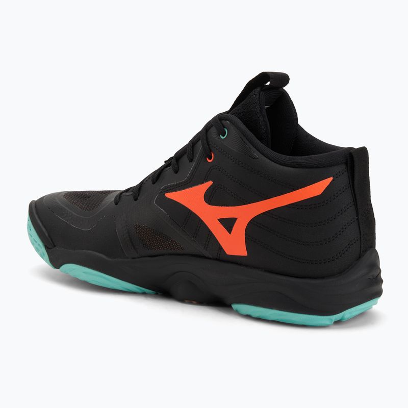 Röplabda cipő Mizuno Wave Momentum Elite Mid fekete/angol/jégzöld 3